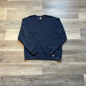 Vintage Russell Athletic Blank Navy crewneck